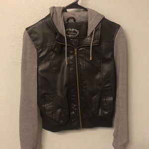 Gray Hooded Jacket